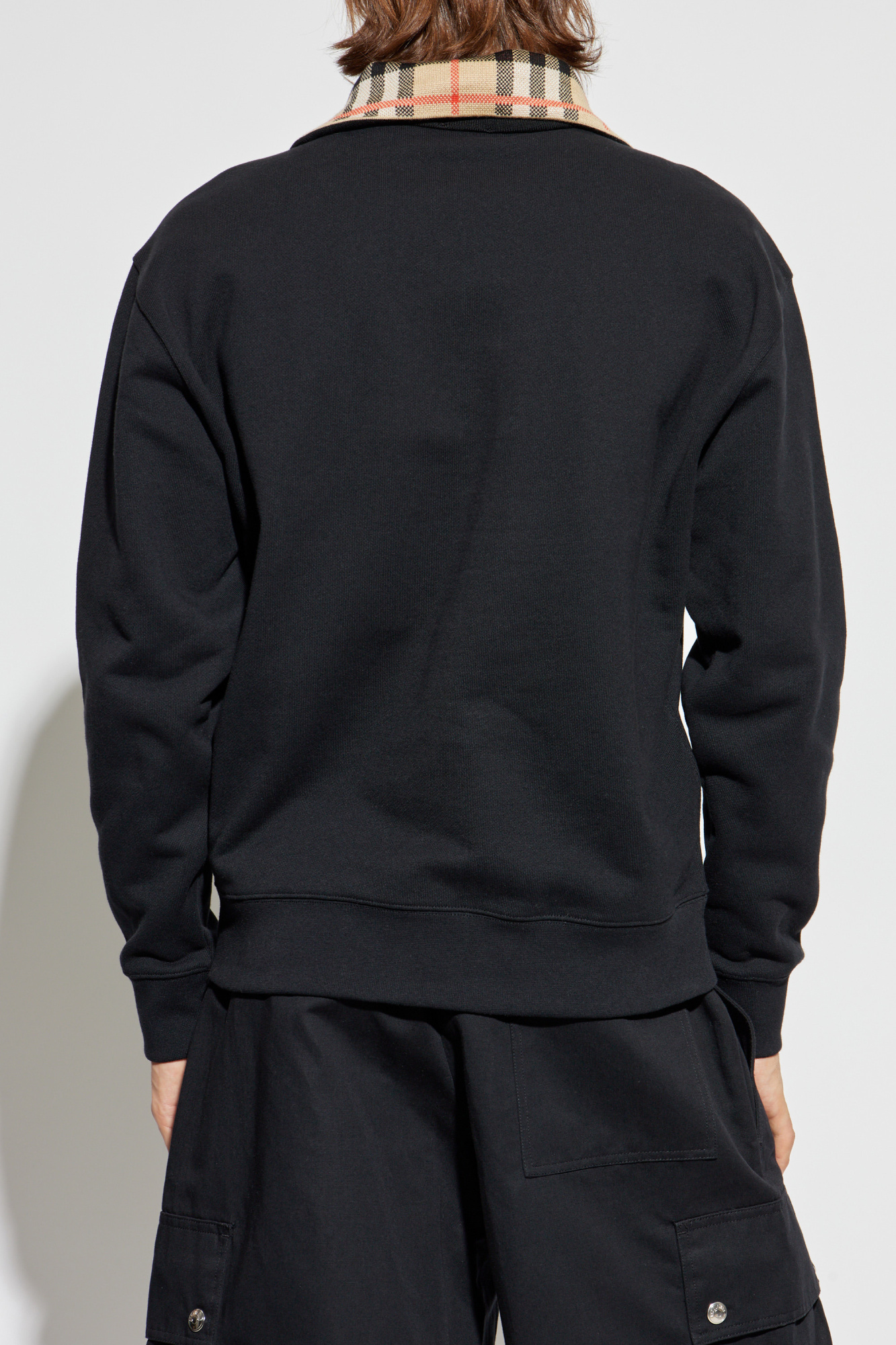 Black Sweatshirt with embroidered logo Burberry - Vitkac AS